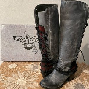 Women’s Freebird Leather Lace-up Boots